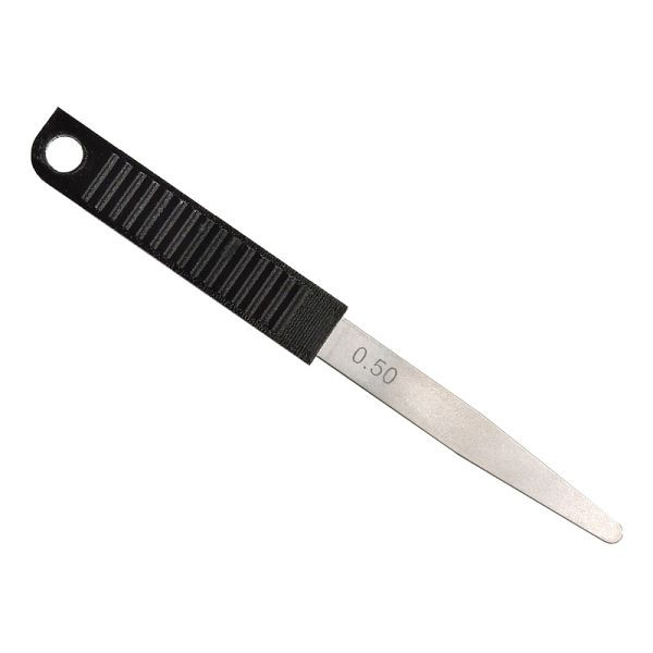 STEINLE Fühlerlehren, Fühlerlehre mit Griff, Einzelblatt 0,65 mm, Ventil Einstellehre, Blattstärke: 0,65 mm, 41140360