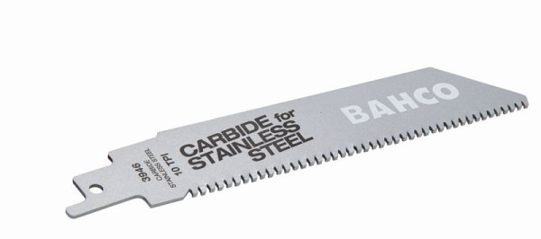 Bahco Hartmetallbestückte Säbelsägeblätter für Edelstahl, 10 TPI, 150 mm, 3946-150-10-HST-1P