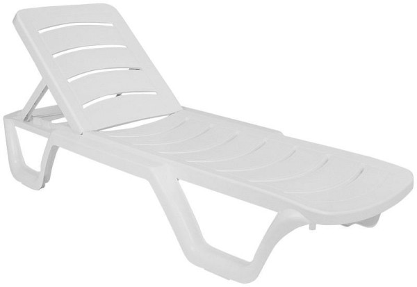 CLP 10er Set Sonnenliege Bahama, weiß, 309383, 4251563474814