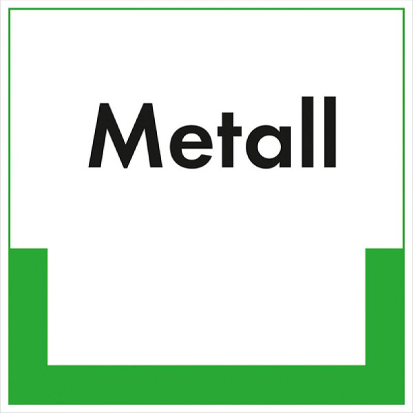 Stein HGS Kennzeichnungsschild Metall, 100x100mm/Folie,selbstklebend/ umweltschonend, 35.6729