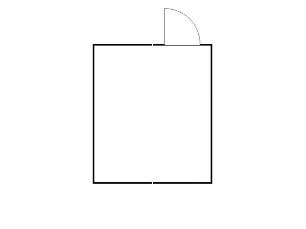FLADAFI Materialcontainer-Kombination MC 1540, verzinkt, zerlegt, ohne Boden, mit Einflügeltür auf der 4 m Seite, F15430104-F911