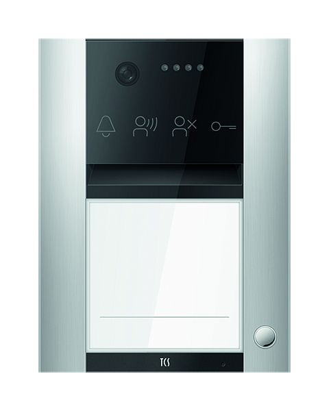 TCS Türkontrollsystem PES PRO IP Video Außenstation 1T 1 Spalte AP silber, AVA410101-0010