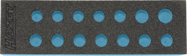 Hazet 2-Komponenten Weichschaum-Einlage, für 163-251/14, Abmessungen / Länge: 172 mm x 50 mm, 163-251L