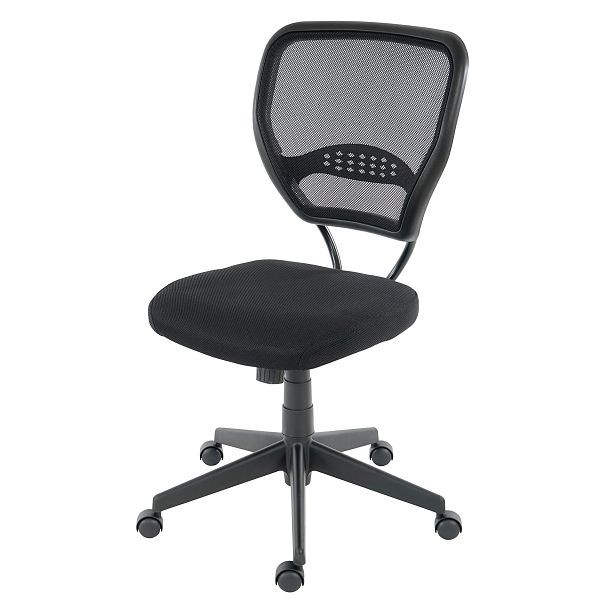 Mendler Profi-Bürostuhl Seattle, Chefsessel Drehstuhl, 150kg belastbar, Stoff/Textil, schwarz ohne Armlehnen, 35808