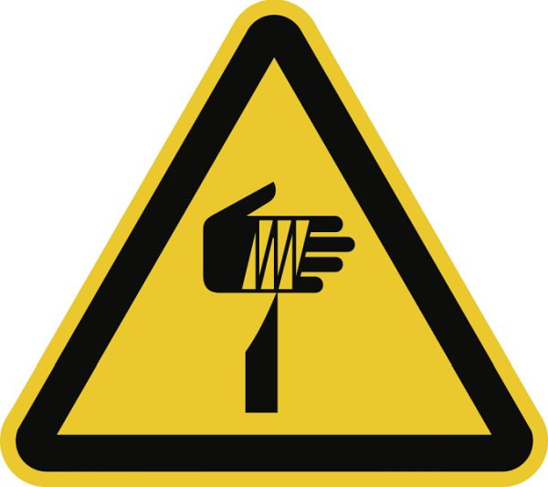 Moedel Warnung vor spitzem Gegenstand ISO 7010, Folie, 100 mm Seitenlänge, 98712