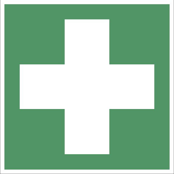 Moedel Erste Hilfe, ISO 7010, Aluminium, 200x200 mm, 60696, 4060081026869