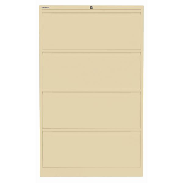 Bisley Hängeregistraturschrank, doppelbahnig, 4 HR-Schubladen, 606 creme, DF4606