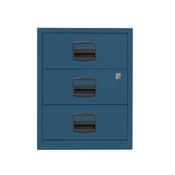 Bisley Home Rollcontainer PFA, 3 Universalschubladen, 687 prussian, PFAM3S687