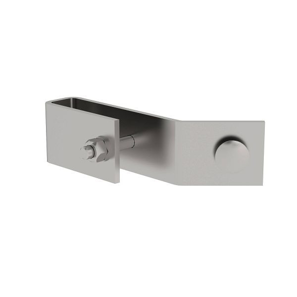 Munk Günzburger Steigtechnik Schienenbefestigung für Leiterholm 50x20mm Edelstahl, 077567