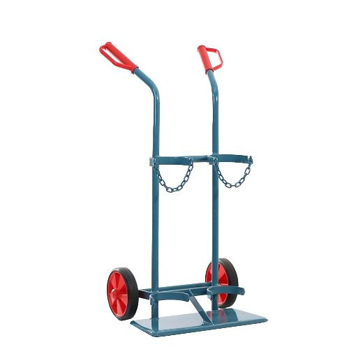ELMAG Stahlflaschenwagen für 2 x 10 l Flaschen, inkl. Vollgummiräder, 58401