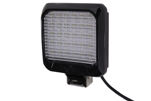 HELLA LED-Arbeitsscheinwerfer, Flat Beam 500, 24/12V, 500lm, Anbau, schwenkbarer Montagebügel, Nahfeldausleuchtung, 2000mm, 1GA 995 193-001