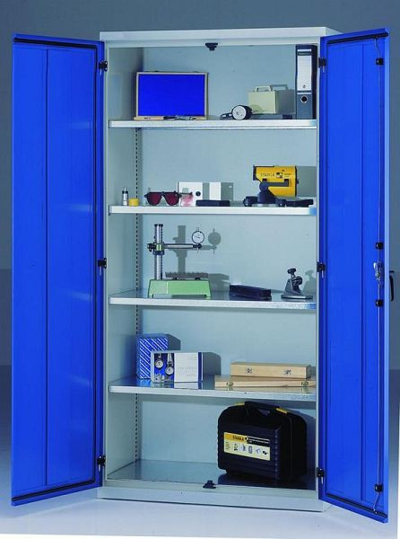 KLW Staubdichter Flügeltürenschrank, 2000 x 1000 x 490 mm H x B x T, staub- und spritzwassergeschützt nach IP54, 7FN-NH2000TD-I204XRB