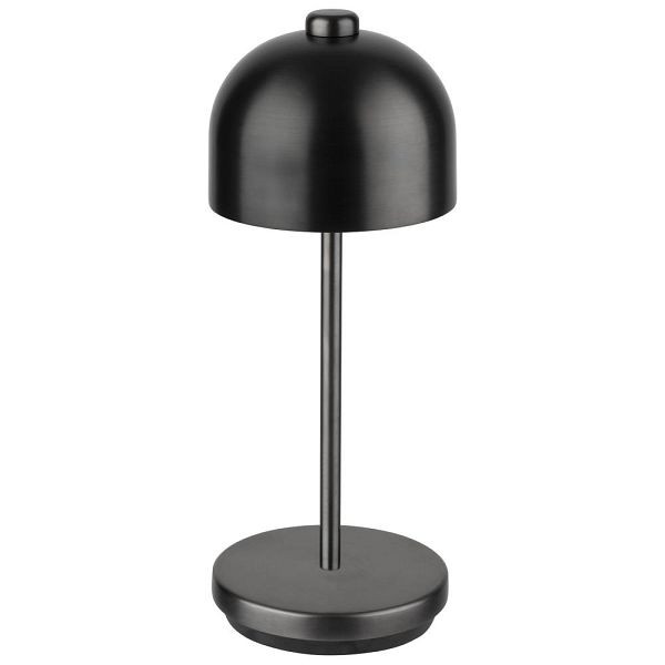 APS "JOSEF Mini" Kabellose USB-C Tischleuchte, Fartemperatur und Helligkeit einstellbar, spritzwasssergeschützt IP 54, Gunmetal, 17051