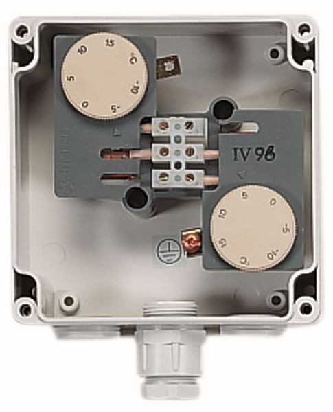 Etherma Doppelthermostat, Temperaturbereich: -15 bis °C, 16 A, IP 65, 26616