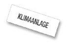 Eichner Werbe- Einlage "Klimaanlage", Format: 297 x 105 mm, Druck schwarz, für Werbe- Price-Display 9219-01079, VE: 5 Stück, 9219-00334