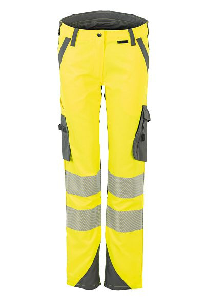 Planam Norit Warnschutz Damen Bundhose gelb/zink 46, 5926046