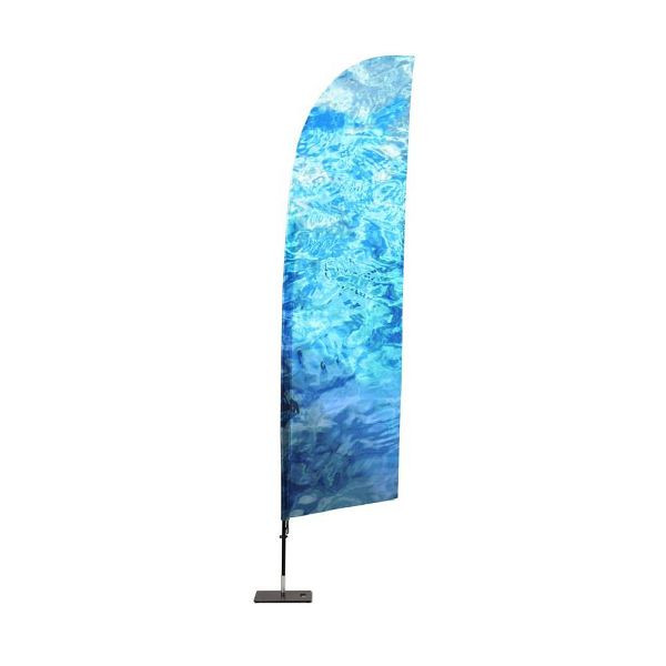 Showdown Displays Beachflag Glasfaser Wind-Form L Eco-Druck, BFFW-LG-ECO
