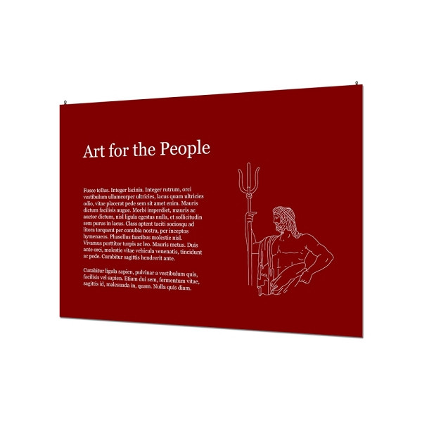 Showdown Displays Indoor Wandschild Basic 70 x 100 cm KAPA® 5 mm, FBW700x1000-KP5