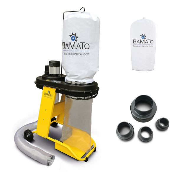 BAMATO Absauganlage inklusive Adapter Set und 2. Filtersack, AB-550