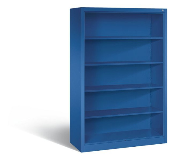 C+P Stahlregal mit Rückwand Acurado, H1950xB1200xT500mm, Farbe: Enzianblau, 5 OH, 9380-000 S10032