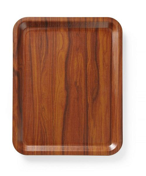 AmerBox Tablett rutschfest Holzform, 360x460 mm mahogany, 507025