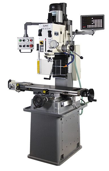 ELMAG Getriebe Fräs- und Bohrmaschine, Modell MFB 45 GLH, inklusive 3-Achs-Positionsanzeige 'SINO', 82150