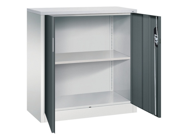 C+P Büroschrank Acurado, H1000xB930xT400mm, 7035/7016, 9266-1200 S10468