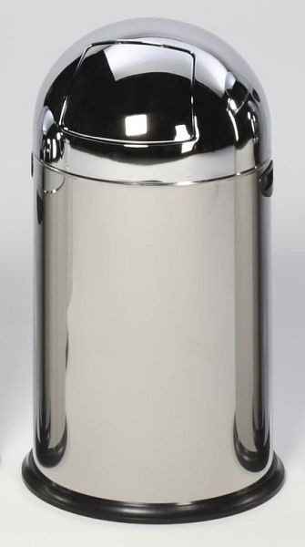 VAR Abfallsammler 40 L ohne Fußpedal, Edelstahl, 43107, 4030695431076