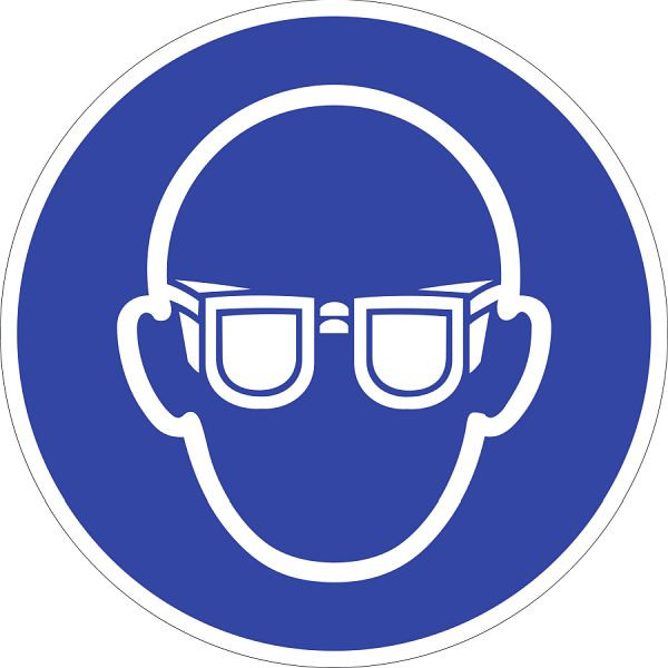 Moedel Augenschutz benutzen ISO 7010, Aluminium, Ø 200 mm, 51751