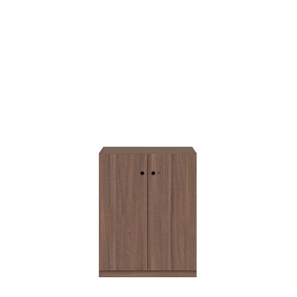 Bisley Flügeltürenschrank Pren, Mit Zylinderschloss, 2 Fachböden für 2,5 OH, H 1018 x B 800 x T 500 mm, 008 lincoln walnuss, PNC08102SL008