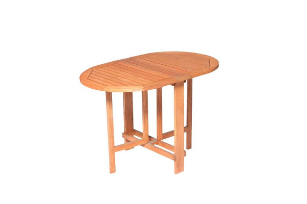 Merxx Klappentisch, oval, beidseitig klappbar, 120 x 60 cm, FSC Eukalyptusholz, 25256-011