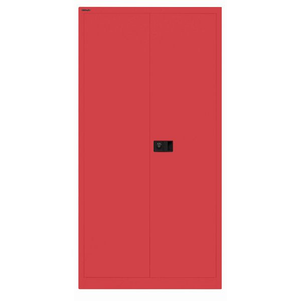 Bisley Flügeltürenschrank UNIVERSAL, 3 Fachböden für 4 Ordnerhöhen, 670 kardinalrot, Belastbarkeit: 80kg je Fachboden, E722A03G670