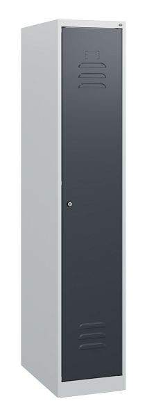 C+P Umkleidespind Classic PLUS, 1530x300x500mm, 7035/7016, Zylinderschloss, 0800005-10 S10007