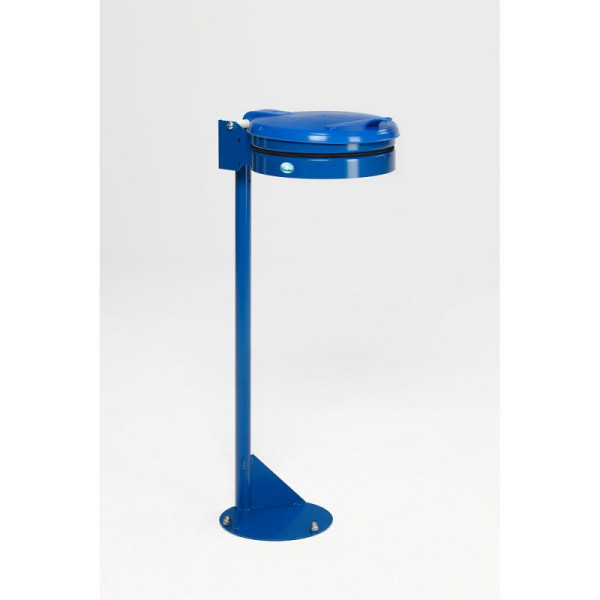STEIN HGS Müllsackständer, Blau, Enzianblau (RAL 5010), Standgerät (mit Kunststoff-Deckel), 82026.0002