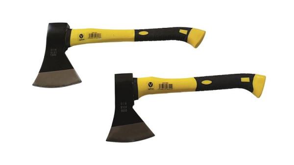 VaGo-Tools Spaltaxt Gartenaxt Axt Beil 600 1000 g mit Fiberglasstiel 2-teiliges Set, 240-906/910_fv