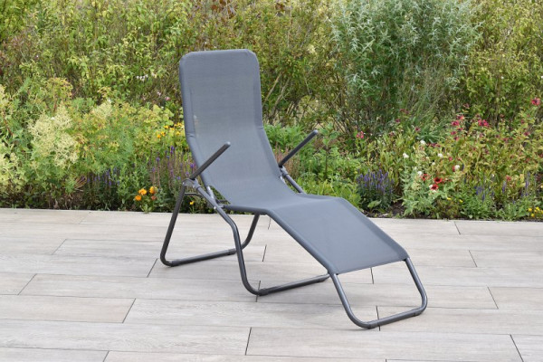 Merxx Wellnessliege XXL, besonders große Grundmaße, graphit/grau, Stahlgestell mit Textilbespannung, 26901-307