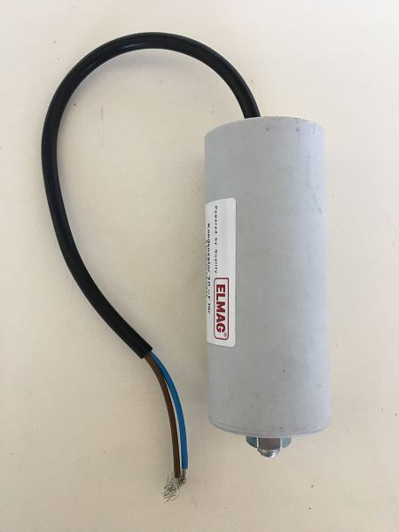 ELMAG Kondensator 30 µF für Stromerzeuger, Typ SEB3300W mit AL Sincro R100, 9503010