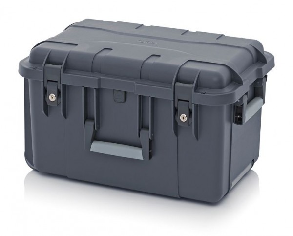 Auer Schutzkoffer Pro Trolley, Anthrazitgrau, mit 2 gleichschließenden Schlössern, Rundumpolster mit Gefache, CP S 6433 B3-7016