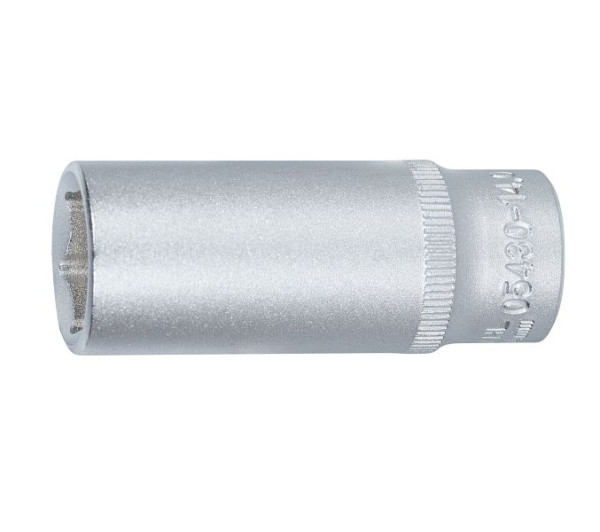 SW-Stahl Steckschlüsseleinsatz, 1/4", 14 mm, tief, 05430-14,0