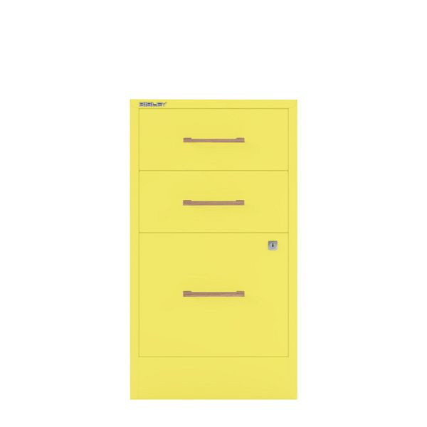 Bisley Home Filer, 2 Universal-, 1 HR-Schublade, Eichengriff, 641 zinkgelb, PFA3OH641