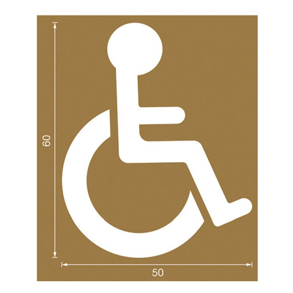 Stein HGS Spritzschablonen für Bodenmarkierung, Satz 7 (Handicap), Inhalt 12 Schablonen, 90.3306-07