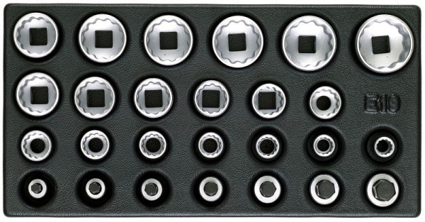 GEDORE Werkzeugmodul mit Sortiment, Steckschlüssel-Einsätze 1/2'', UD-Profil, 1899694