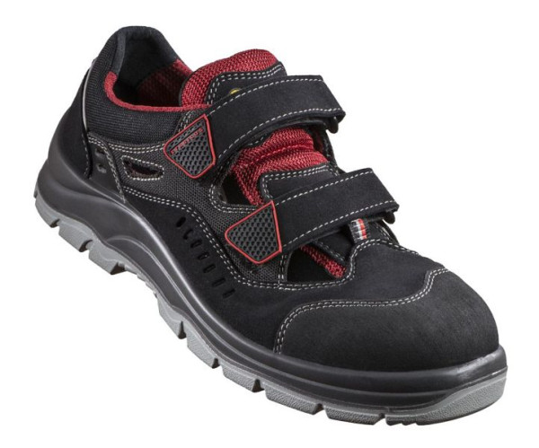 Stabilus ESD-Sandale 5124A S1P, Größe: 36, Farbe: rot - schwarz, Mikrofaser, 5124A-36