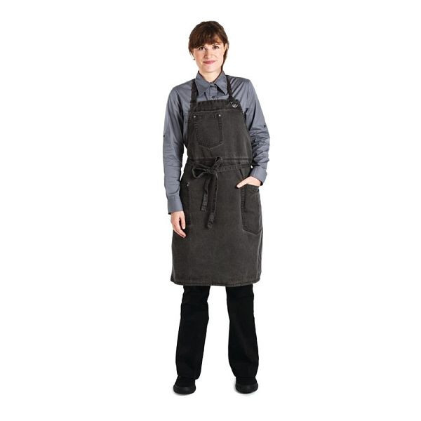 Chef Works Urban Dorset Latzschürze zinngrau, Baumwolle, BB003