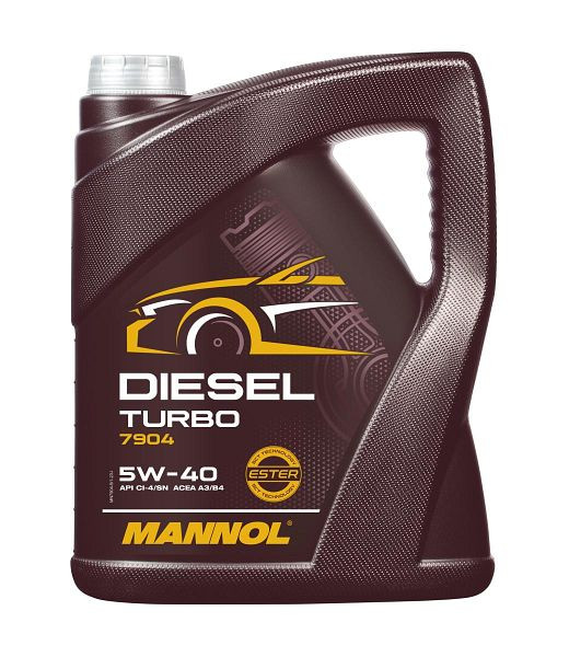 MANNOL Premium-Motorenöl 7904 Diesel Turbo 5W-40, VE: 5 l, MN7904-5