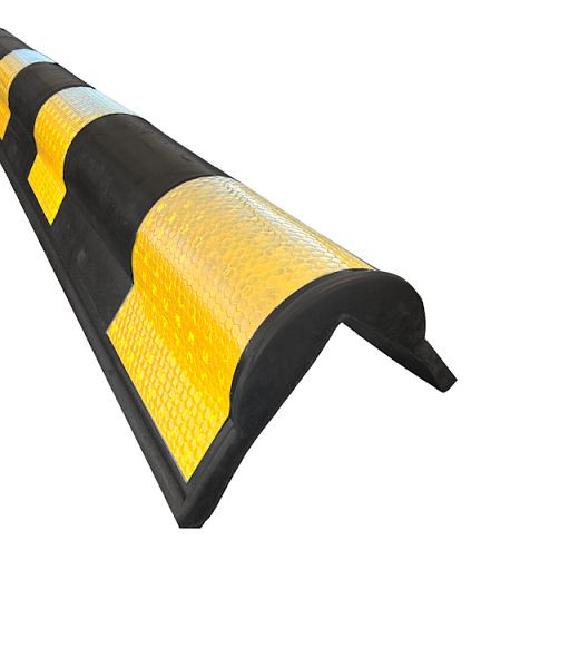 Ri-Traffic Gummi Eckschutzschiene abgerundet gelb/schwarz, 12-1100-02