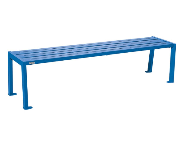 Procity Sitzbank Ohne Rückenlehne Silaos®, 100% Stahl, Ein- Oder Zweifarbirg, RAL 5010/RAL 5010, 209636.5010