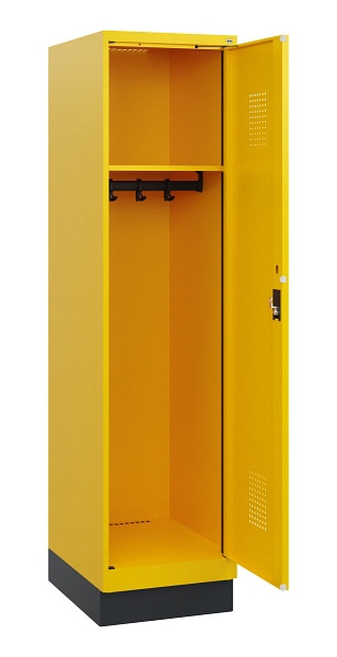 C+P Spind Evolo PLUS, Sockel, 1 Abteil, 1630x400x500mm, 1023/1023, Zylinderschloss, 0490205-12 S10049