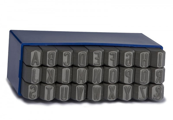 GRAVUREM S Standard Schlagbuchstabensatz A-Z, &, Schrifthöhe: 7 mm, 10107000