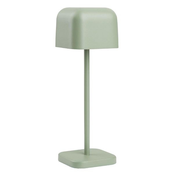 Olympia Lucca Tischlampe Quadratkuppel Salbei 200mm, HZ206
